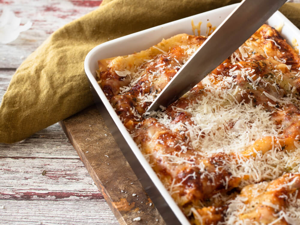 Veggie Lasagne With Black Beans